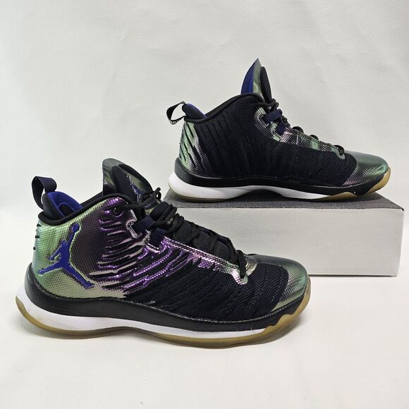 Air Jordan Iridescent Sneakers | Black Green Purple | Men’s Size 10.5 - Picture 5 of 9